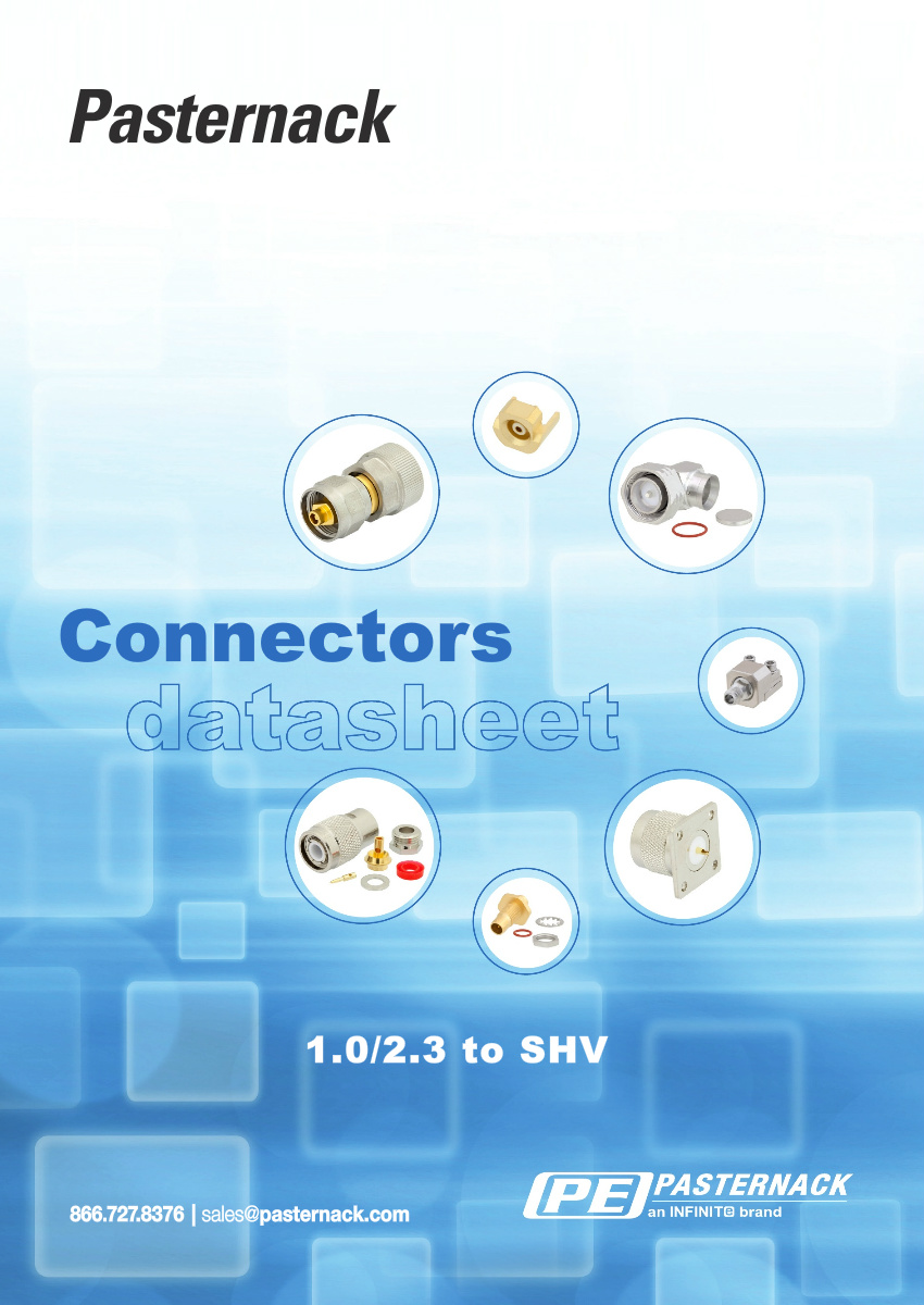 Datasheet Library - 1.0/2.3 to SHV RF Connectors